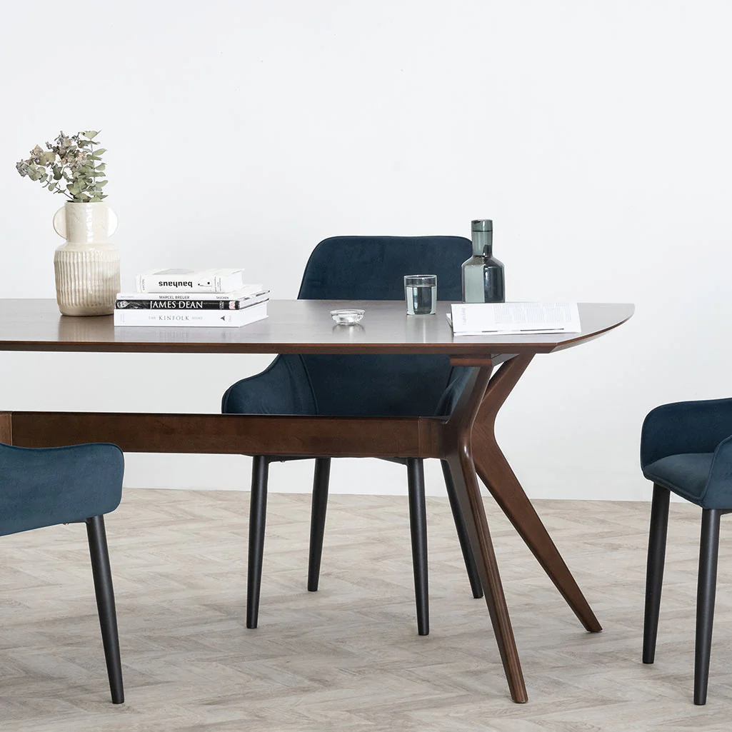 Nora 1.85m Dining Table - Walnut - Image 4