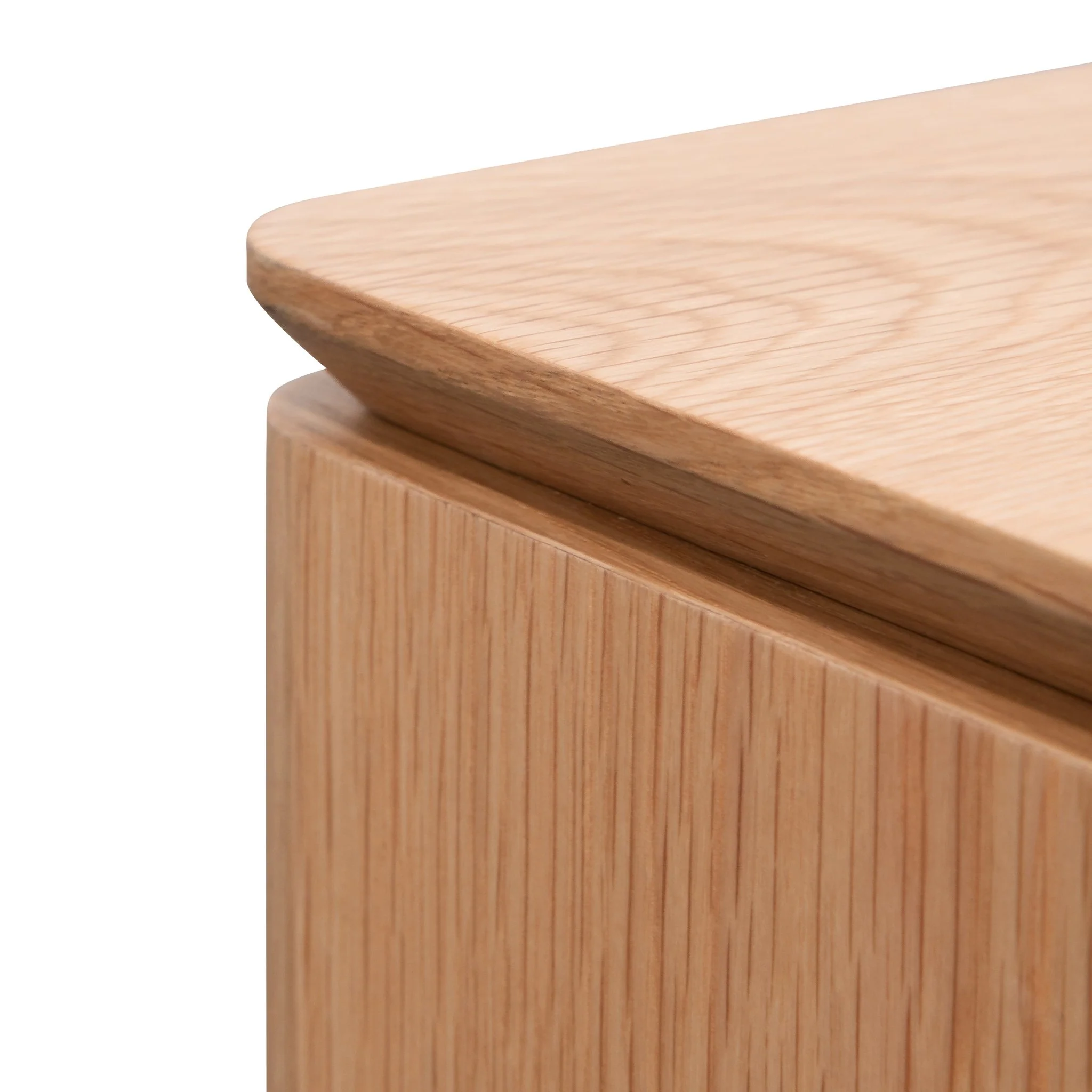 Norris 2m Entertainment TV Unit with Middle Drawer - Natural Oak - Image 7