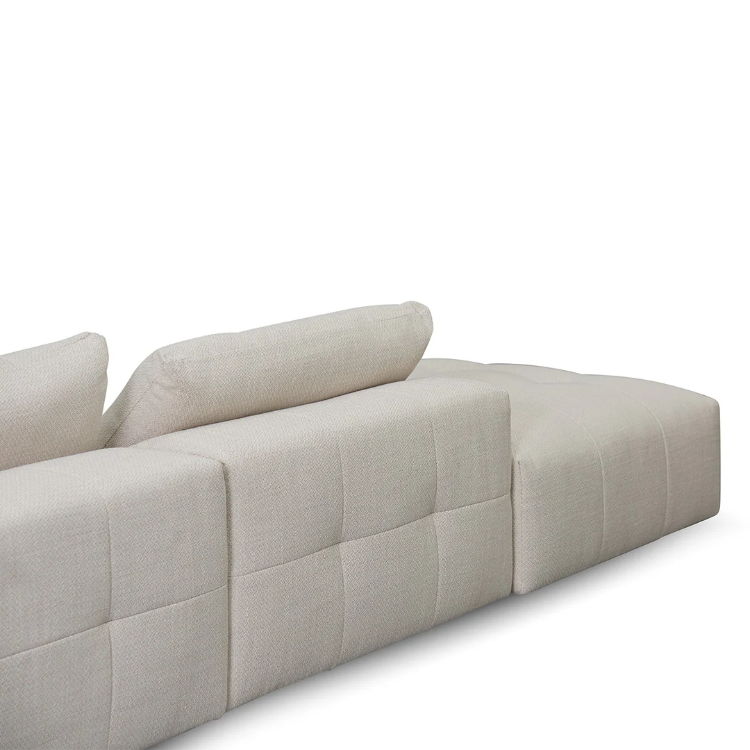 Oliver Modular Chaise Fabric Sofa - Taupe Beige - Image 18