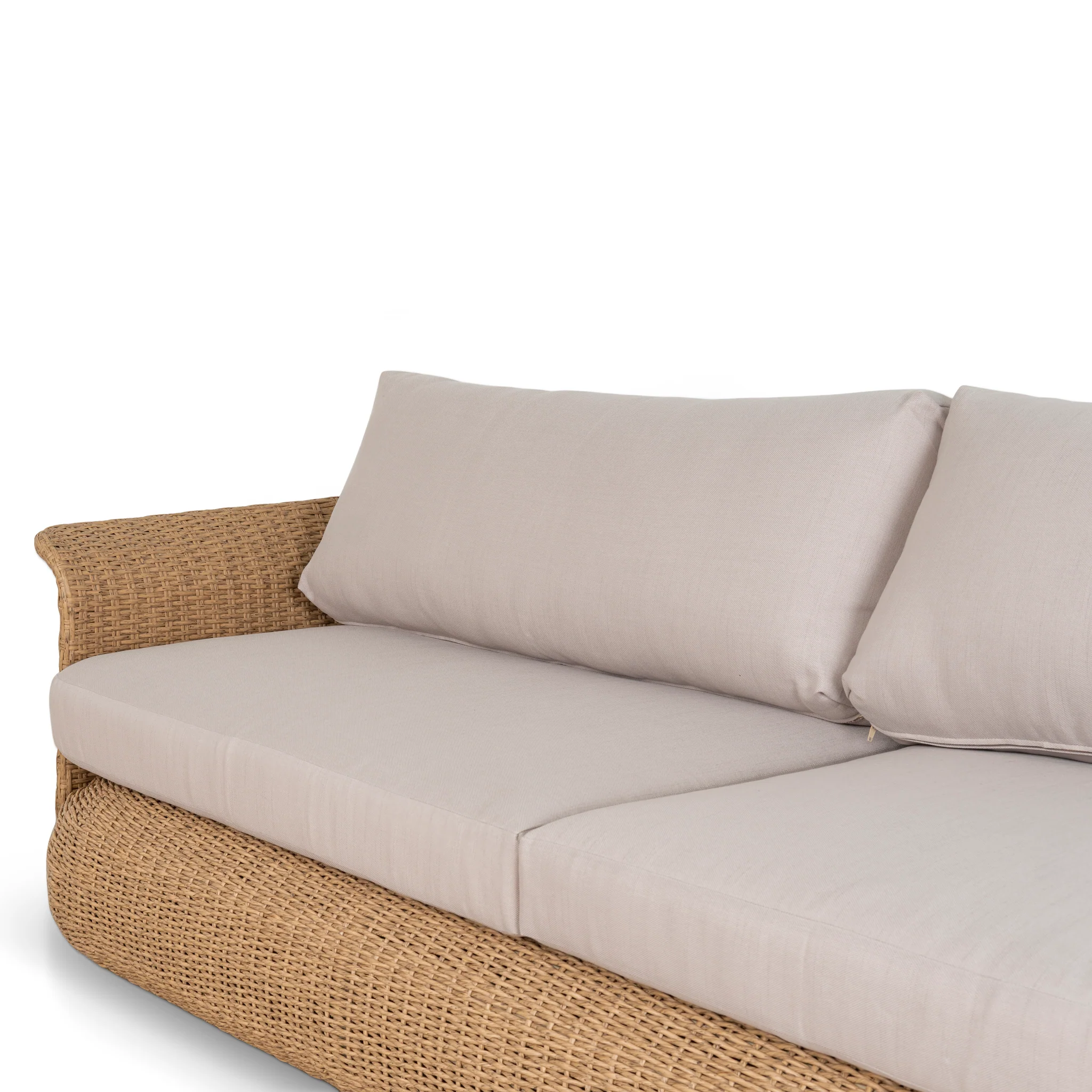 Palisade Outdoor 3 Seater Sofa - Natural Taupe - Image 7