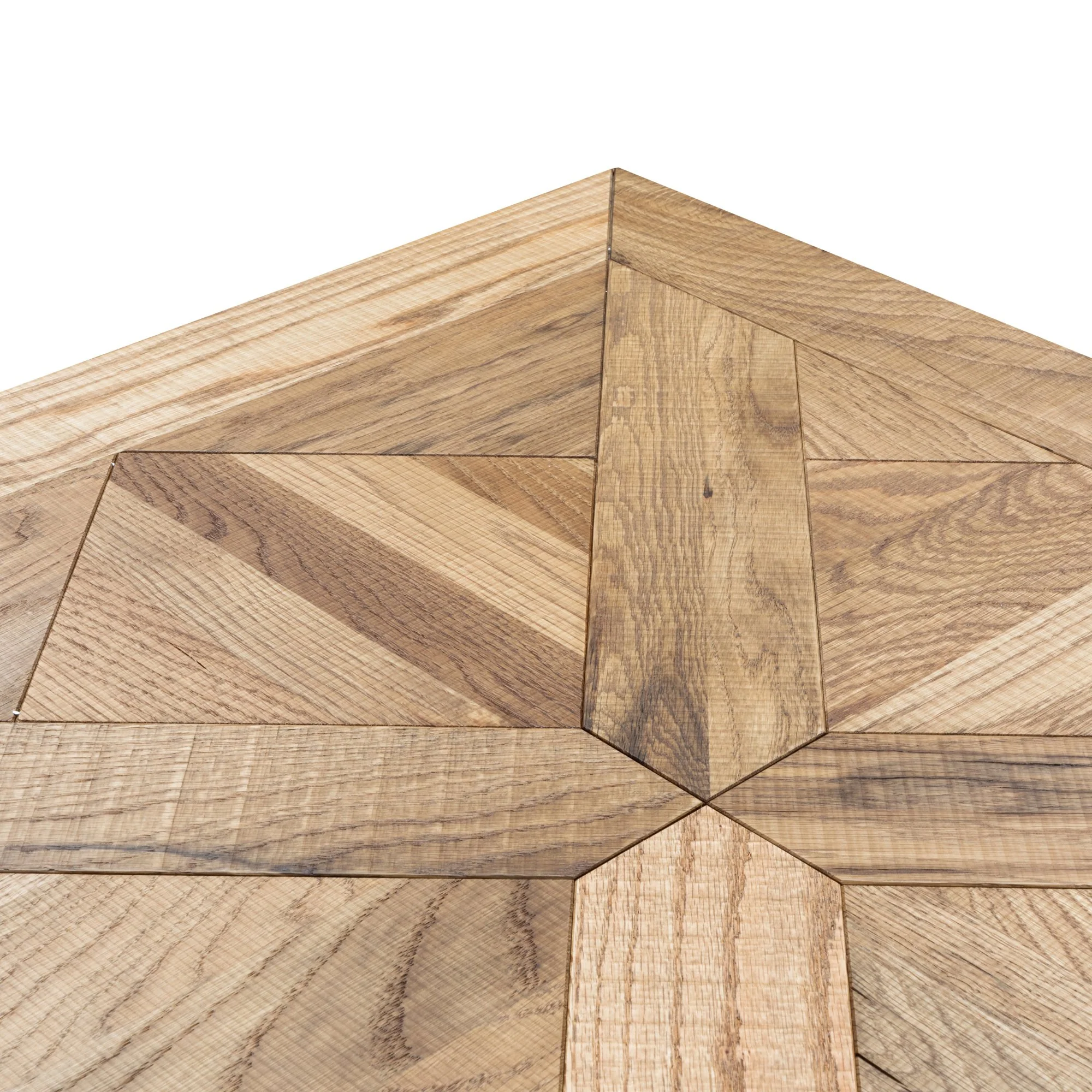 Percy 4-6 Seater Extendable Dining Table - European Knotty Oak and Peppercorn - Image 10