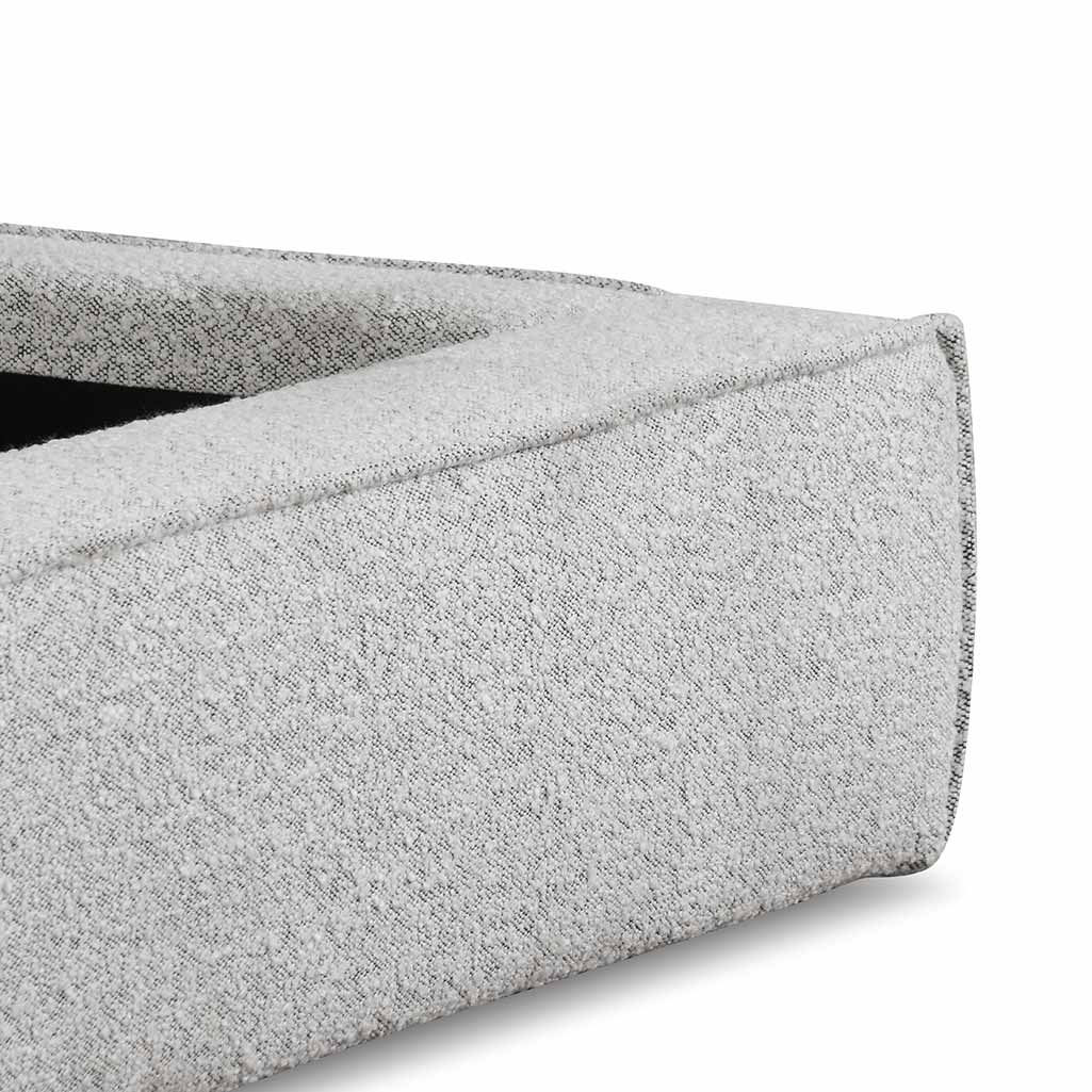 Castillo Queen Bed Frame - Cloudy Pepper Boucle - Image 10