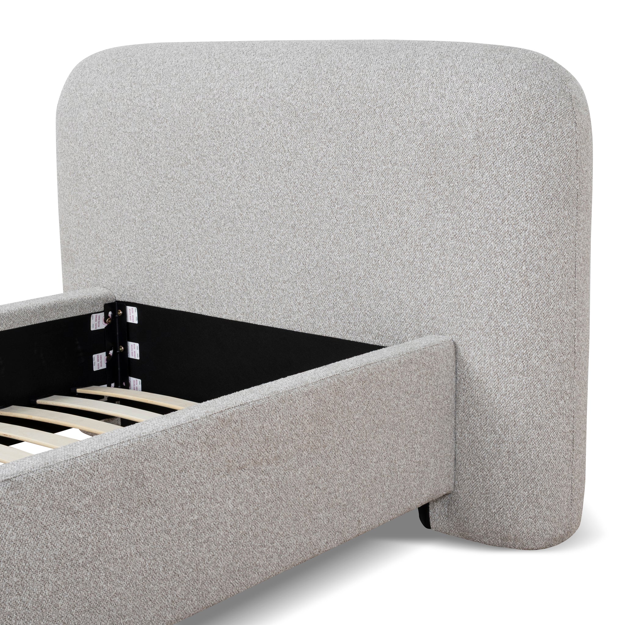 Reko Single Bed Frame - Clay Grey - Image 12