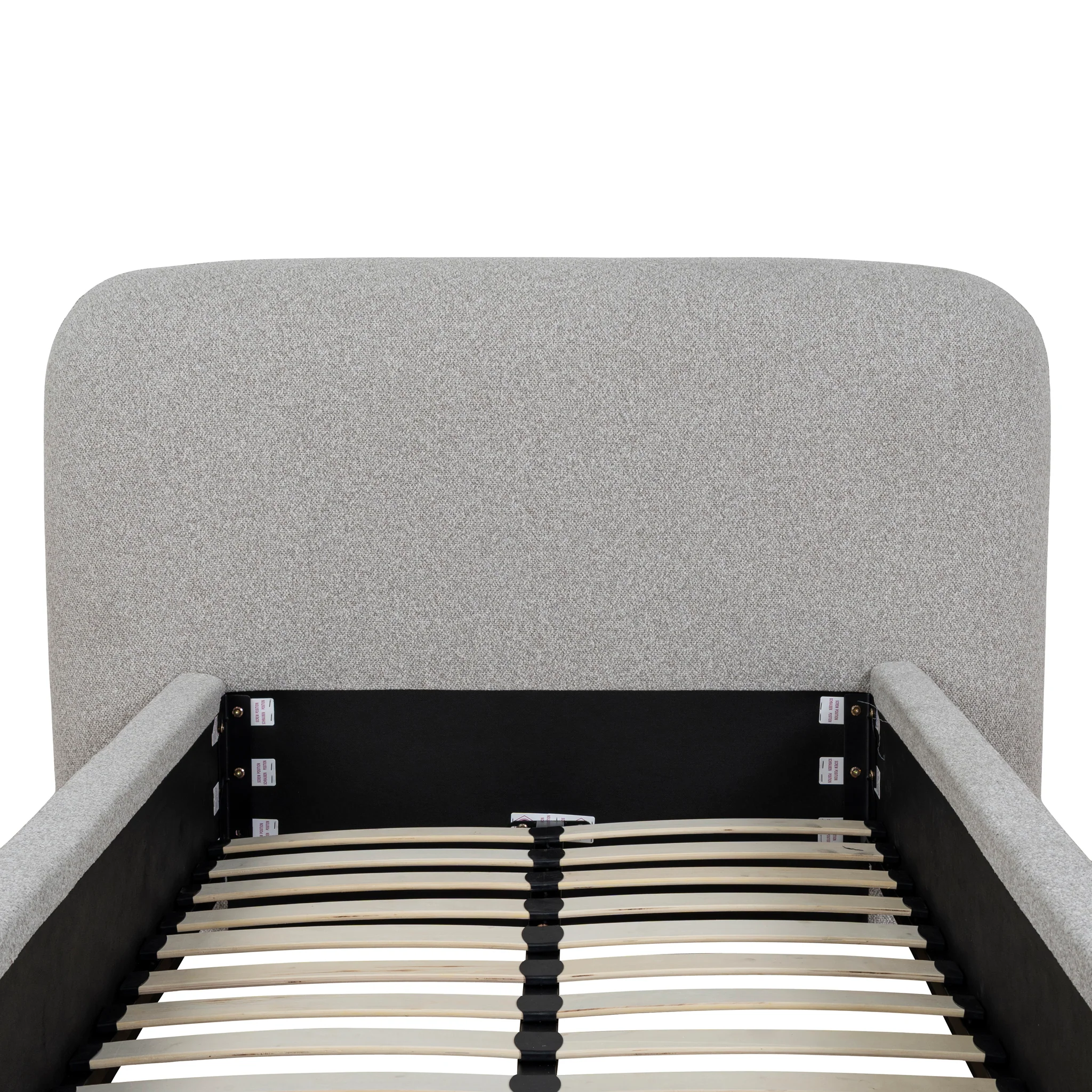 Reko Single Bed Frame - Clay Grey - Image 6