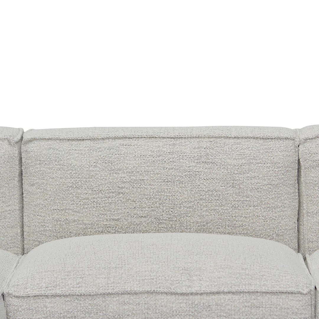 Roshil Left Chaise Fabric Sofa - Fog Grey - Image 7