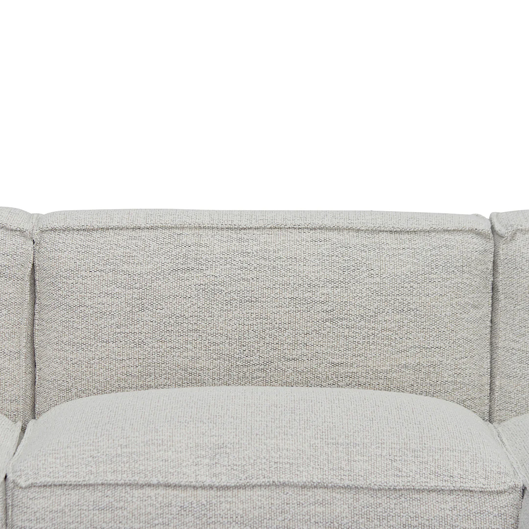 Roshil Right Chaise Fabric Sofa - Fog Grey - Image 6