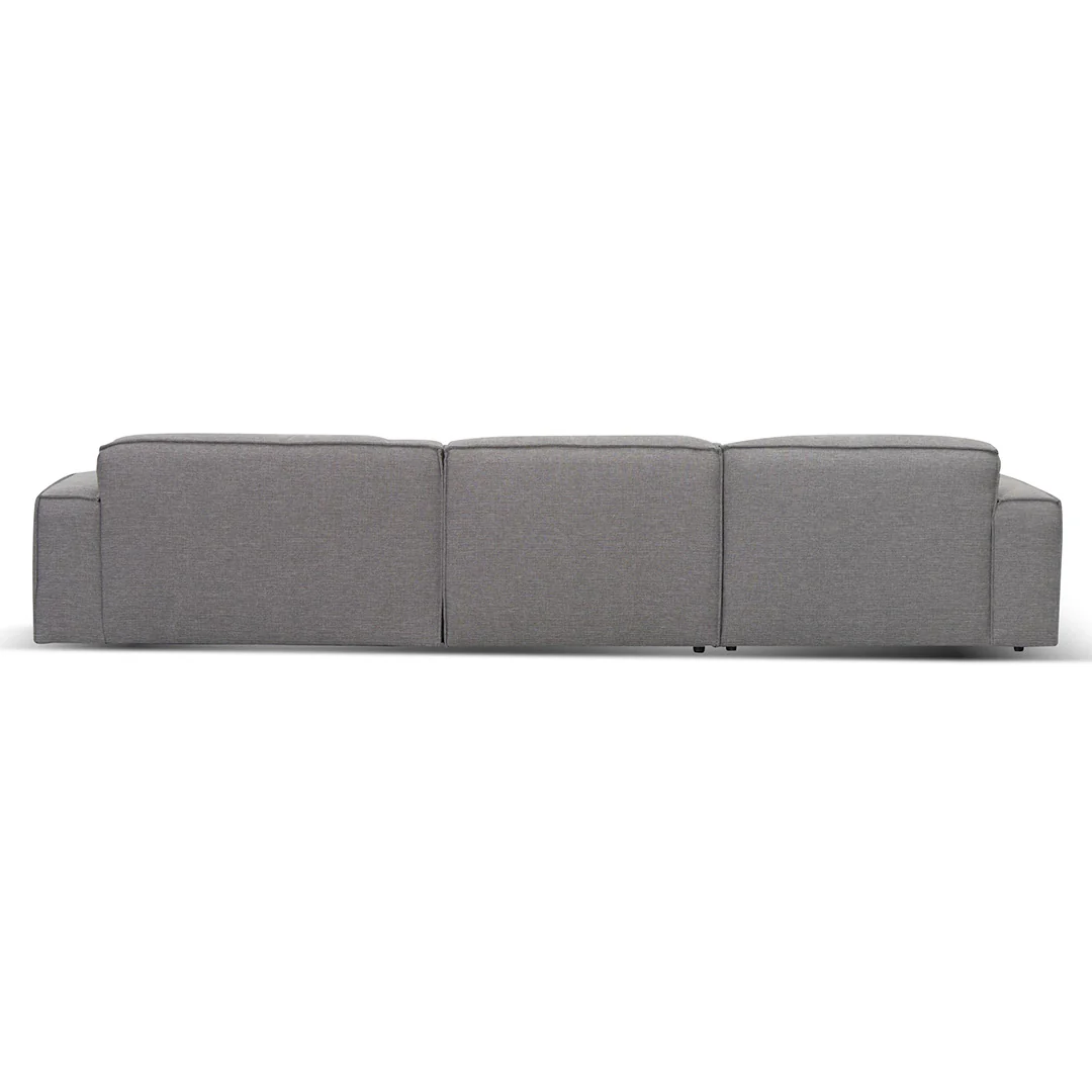 Roshil Right Chaise Sofa - Graphite Grey - Image 3