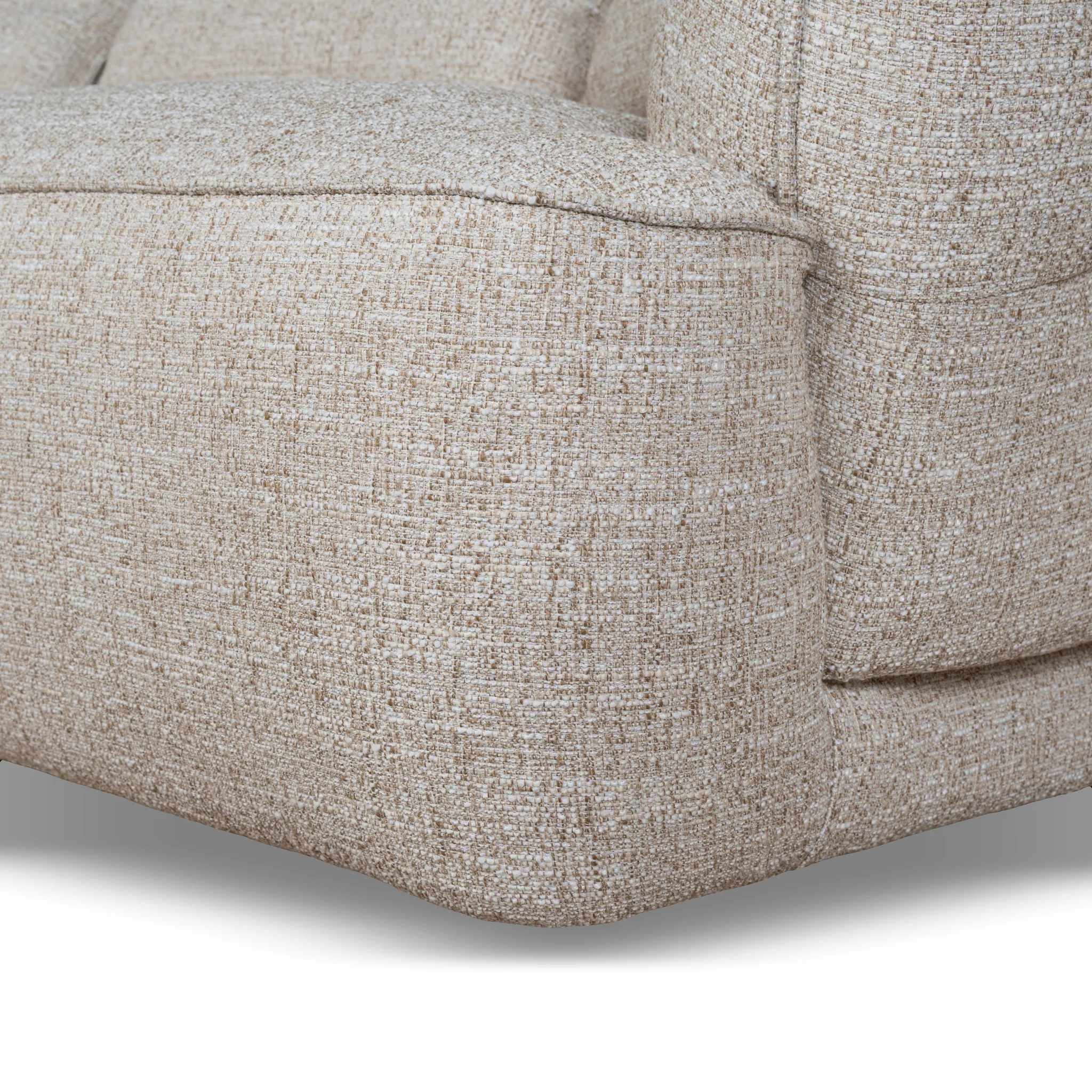Rowe Left Chaise Sofa - Pale Beige - Image 15