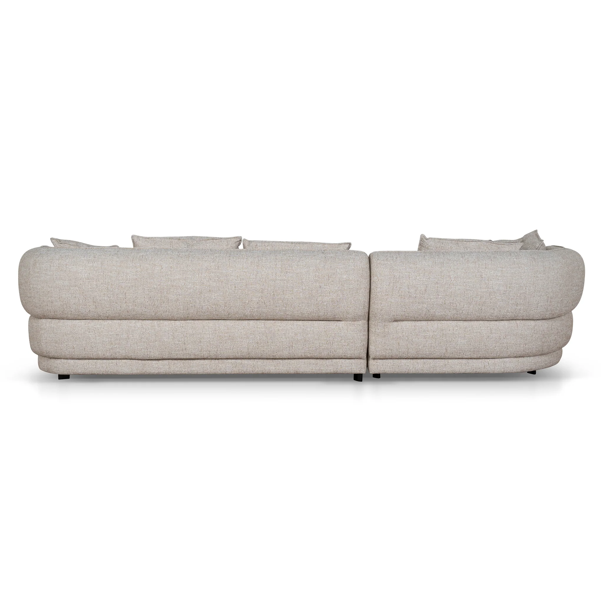 Rowe Left Chaise Sofa - Pale Beige - Image 7