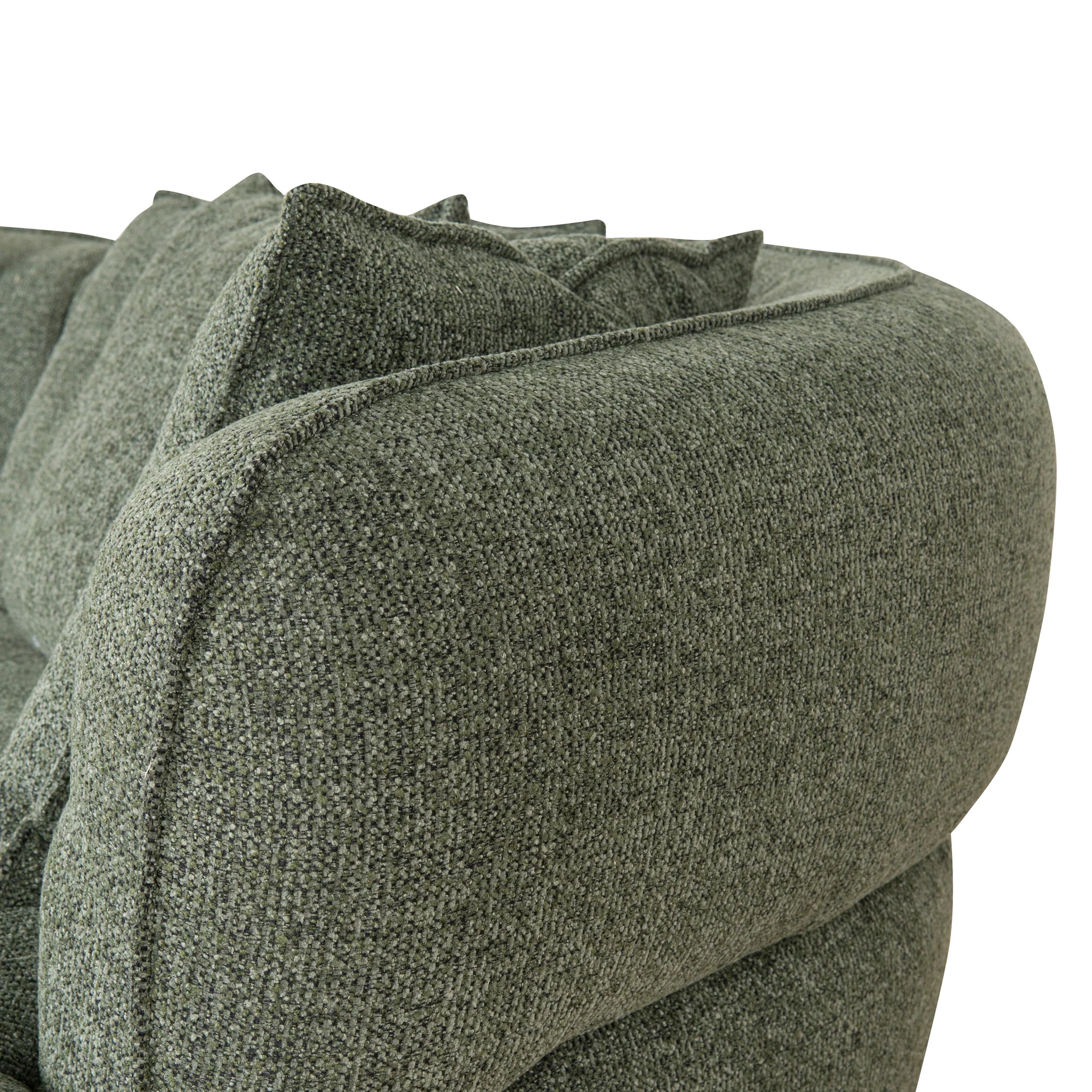 Rowe Right Chaise Sofa - Coral Dark Green - Image 11