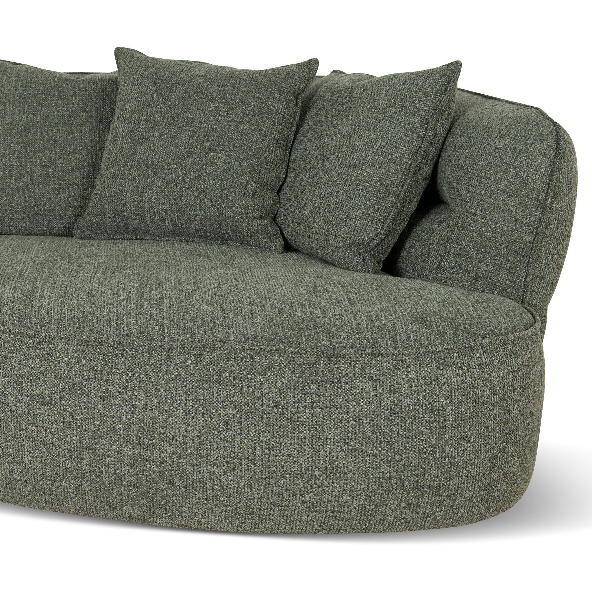 Rowe Right Chaise Sofa - Coral Dark Green - Image 17