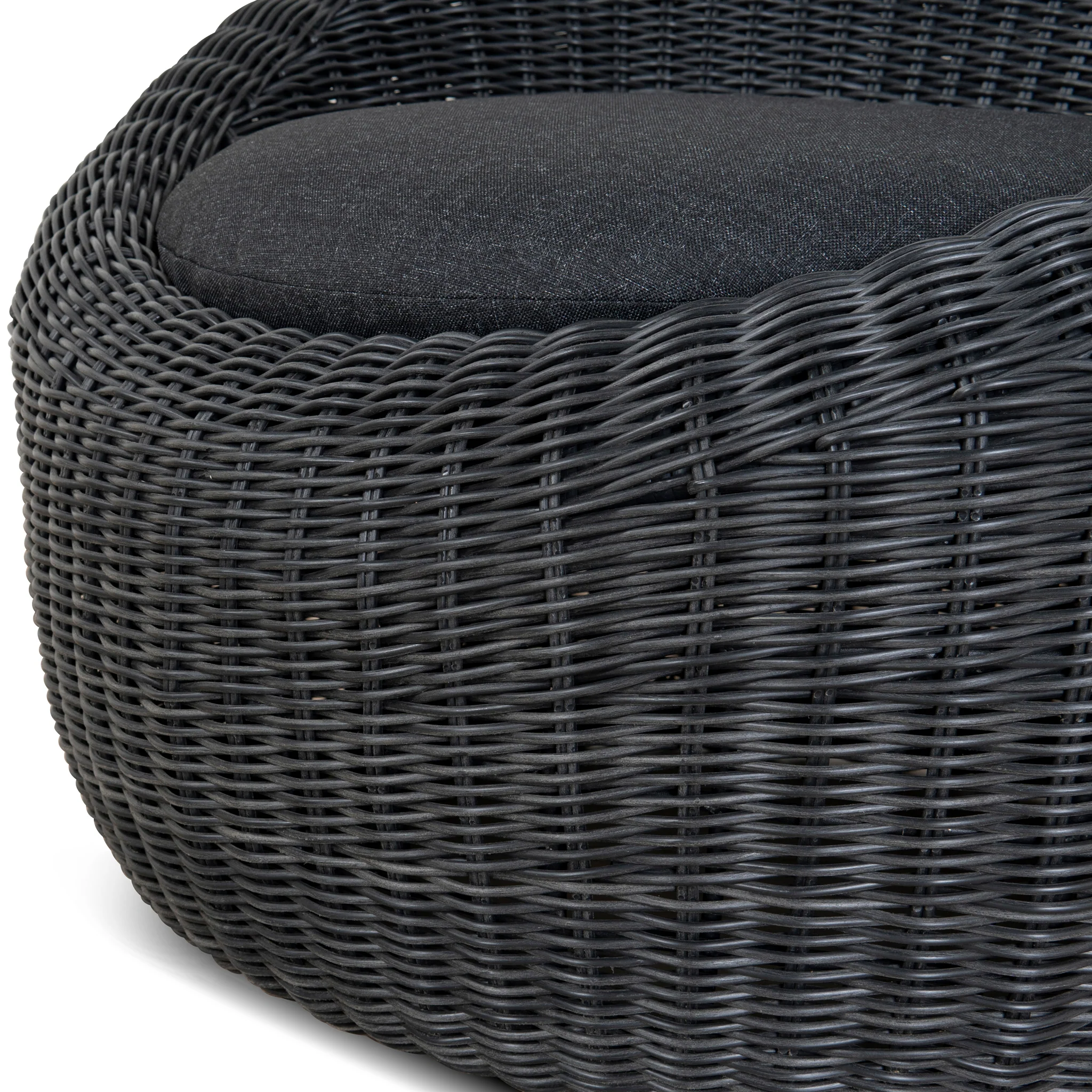 Sereno Outdoor Lounge Chair - Full Black - Image 13