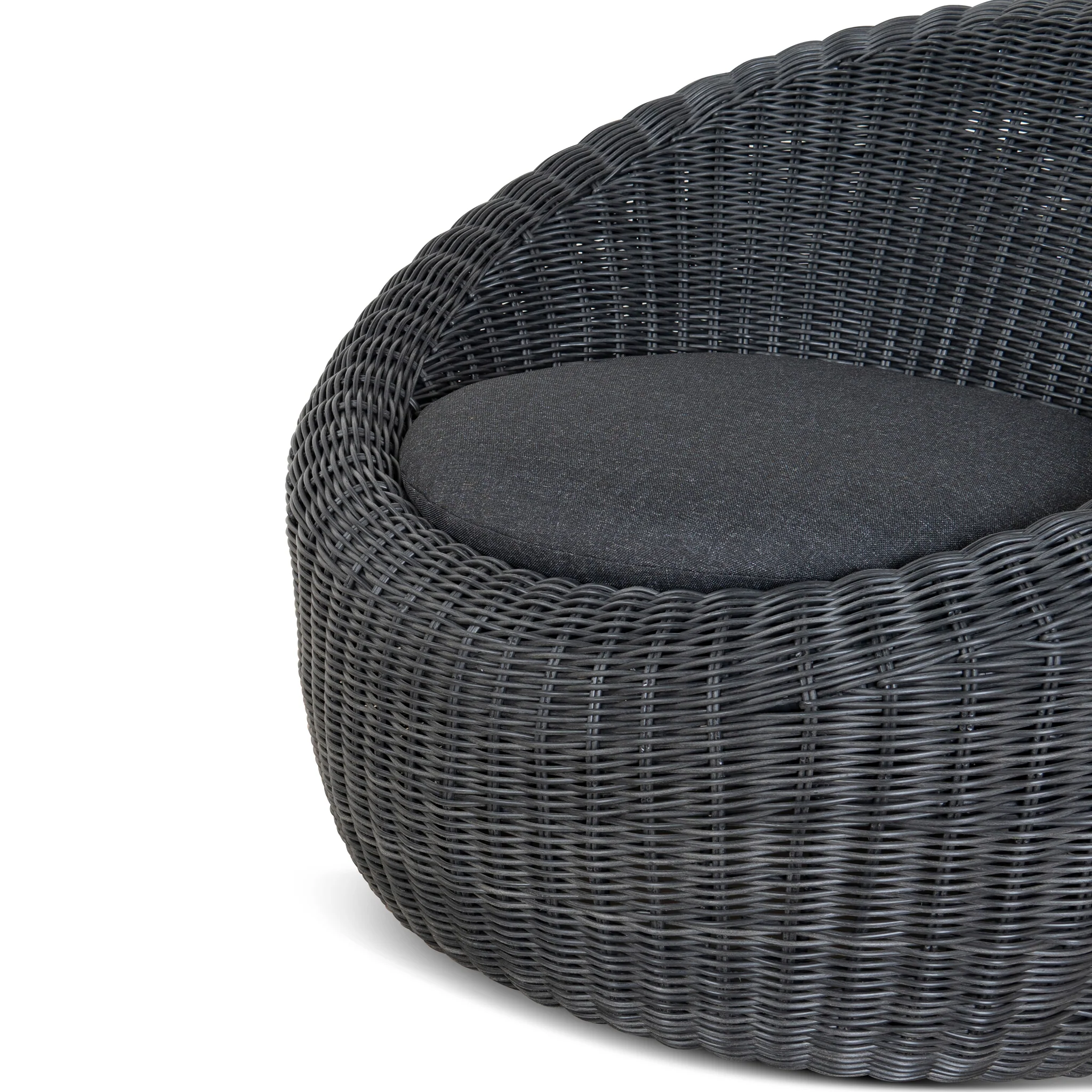 Sereno Outdoor Lounge Chair - Full Black - Image 9