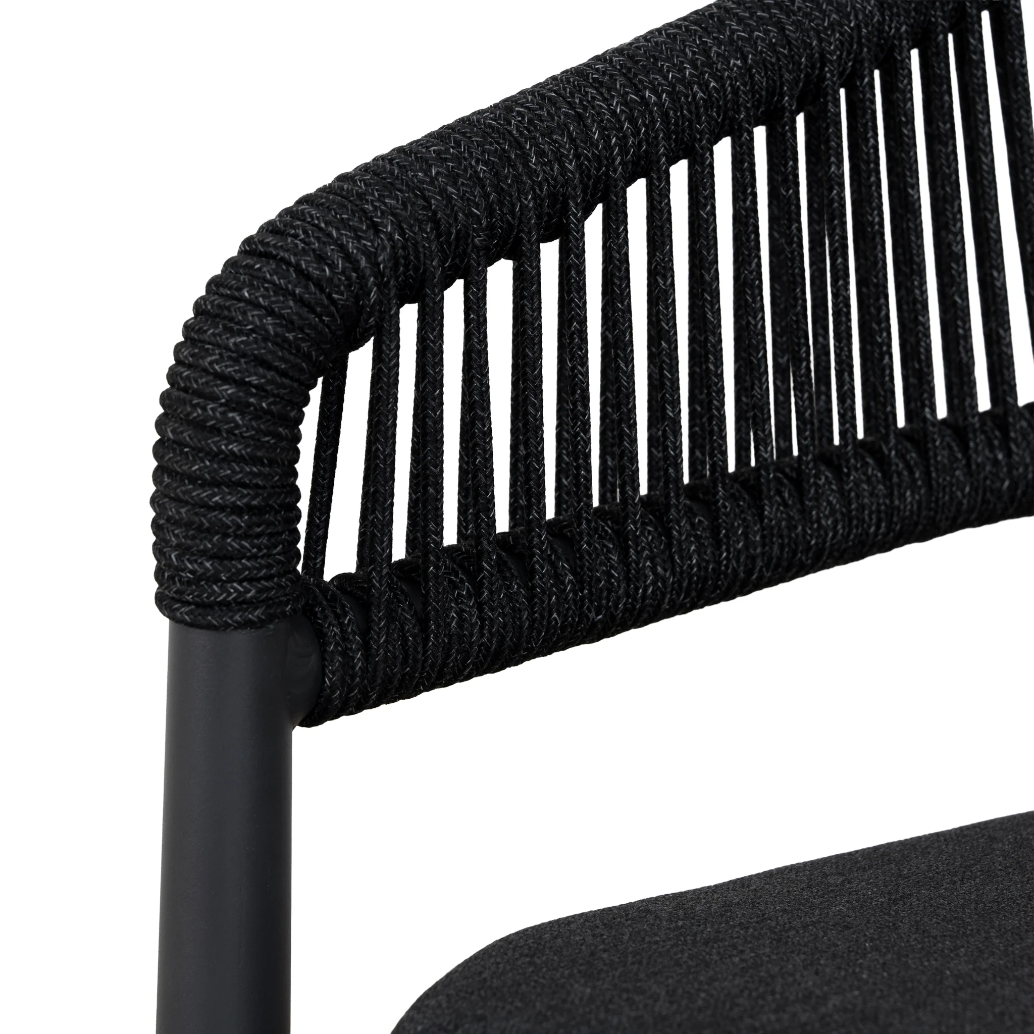 Set of 2 - Gonzalo Outdoor Dining Chair - Charcoal - Image 11