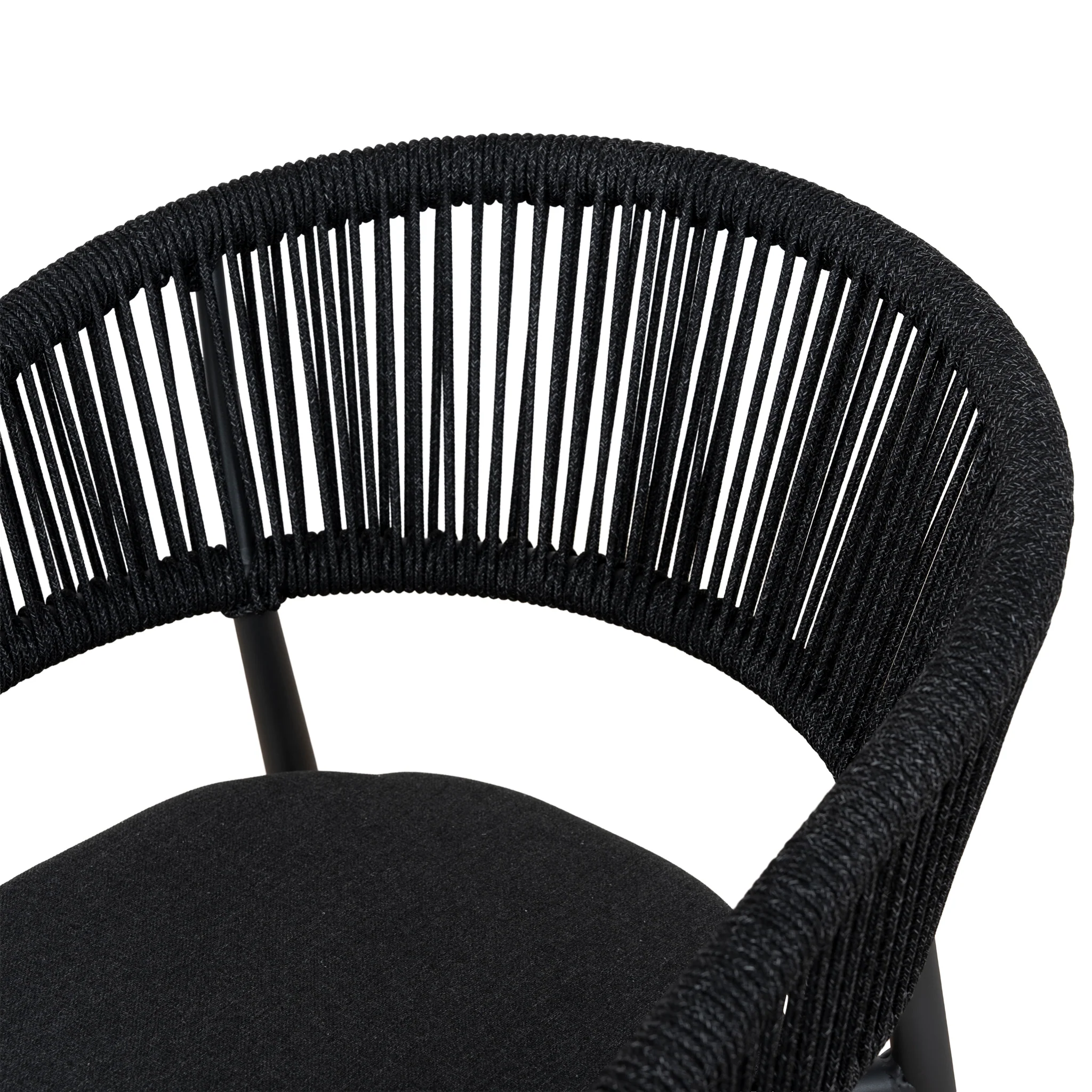 Set of 2 - Gonzalo Outdoor Dining Chair - Charcoal - Image 12
