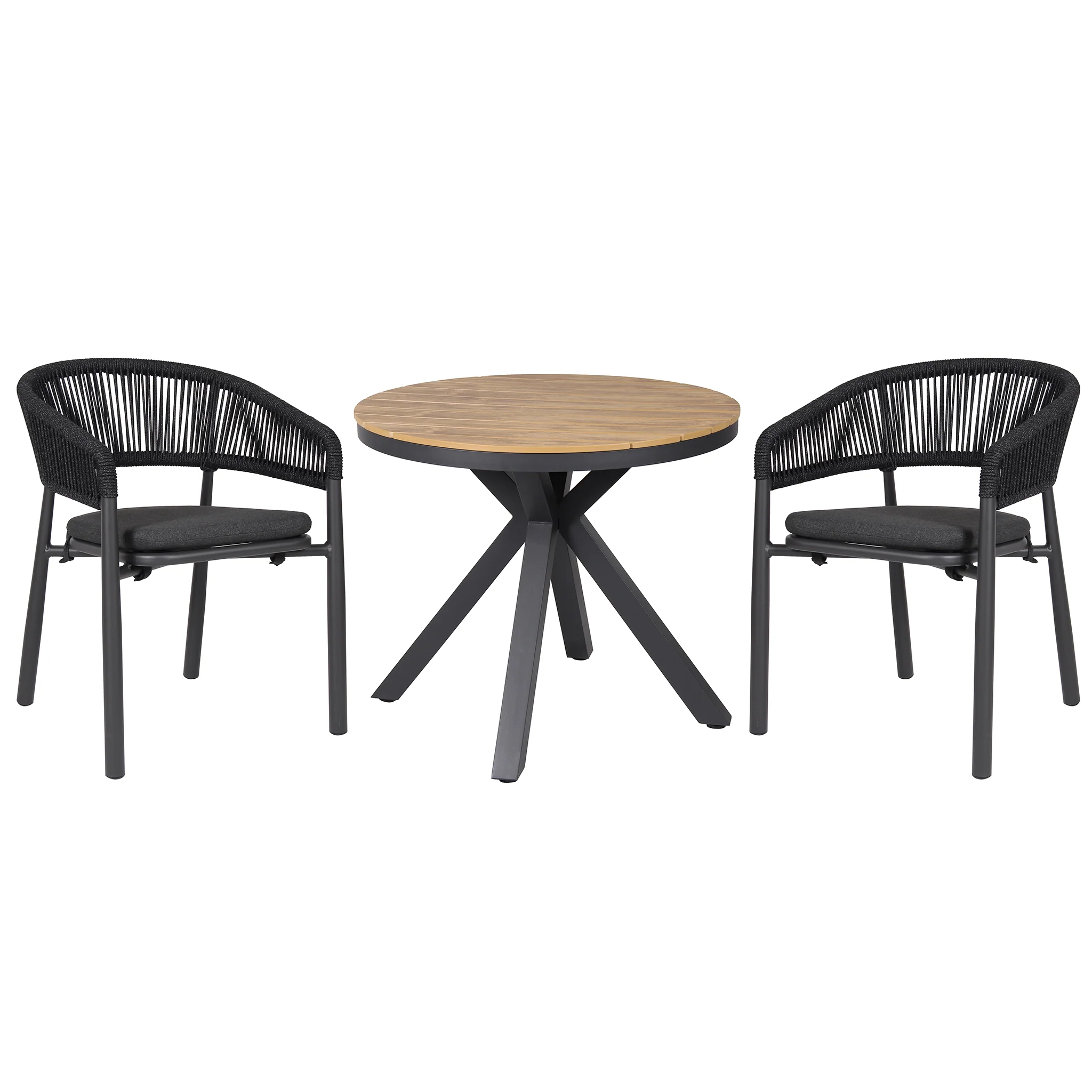 Set of 2 - Gonzalo Outdoor Dining Chair - Charcoal - Image 16