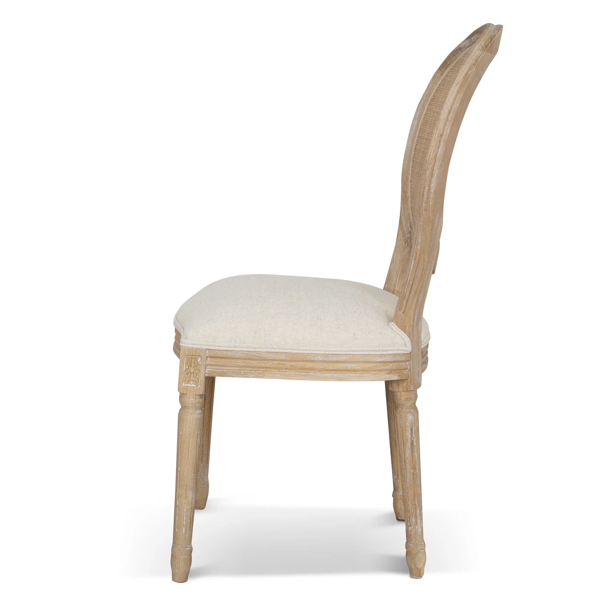 Set of 2 - Lenora ELM Dining Chair - Dawn Beige - Image 3