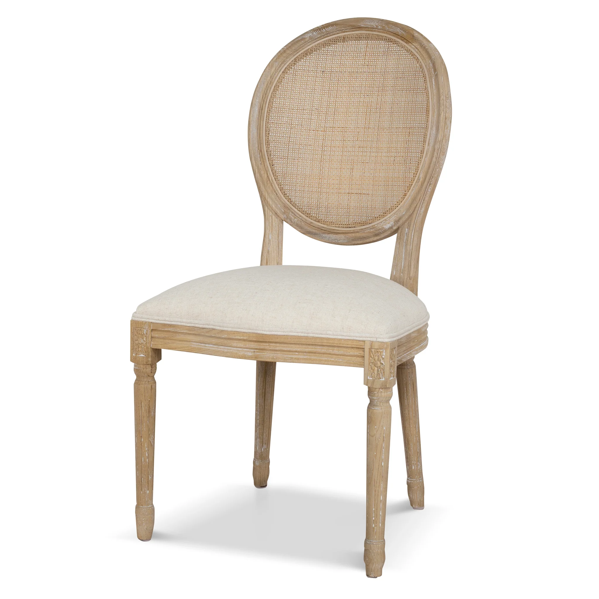 Set of 2 - Lenora ELM Dining Chair - Dawn Beige - Image 4