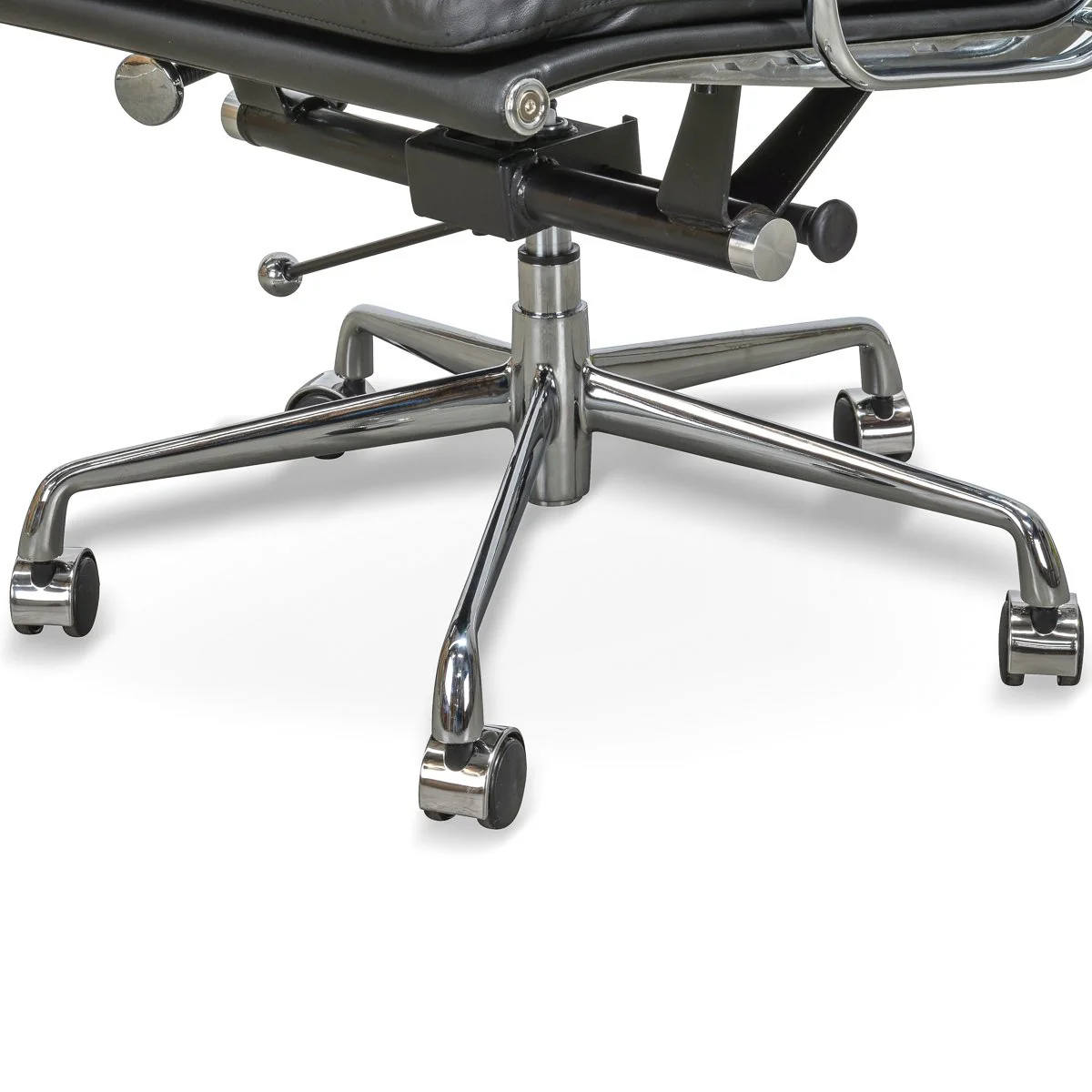Ashton High Back Office Chair - Black Leather - Image 9