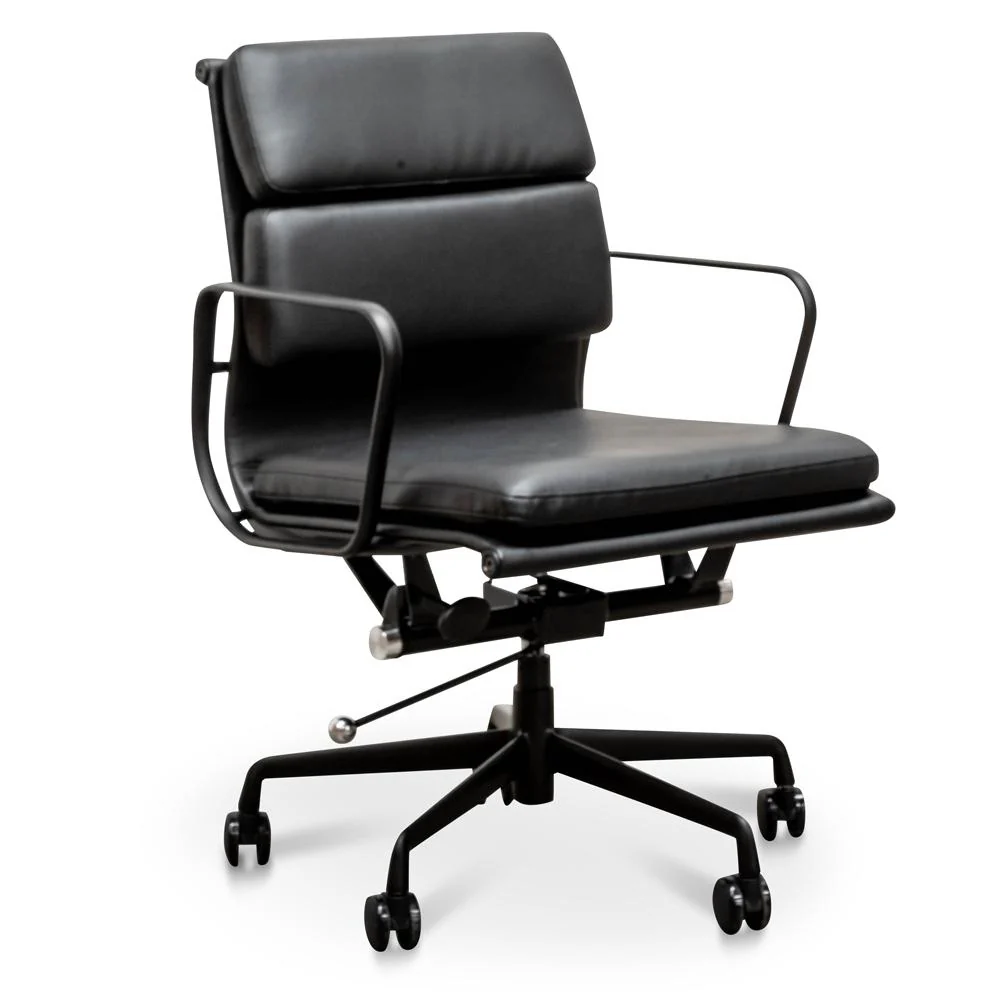 Ashton Low Back Office Chair - Full Black - Image 3