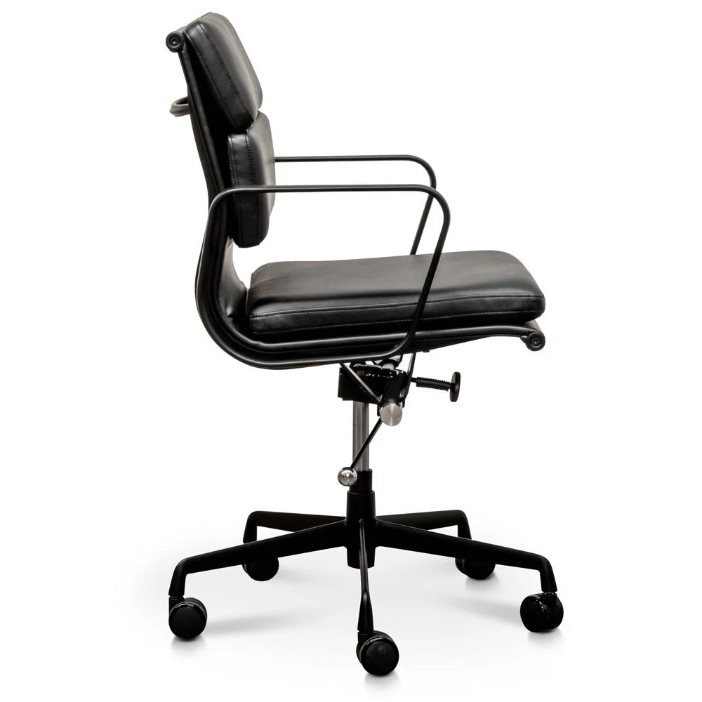 Ashton Low Back Office Chair - Full Black - Image 4