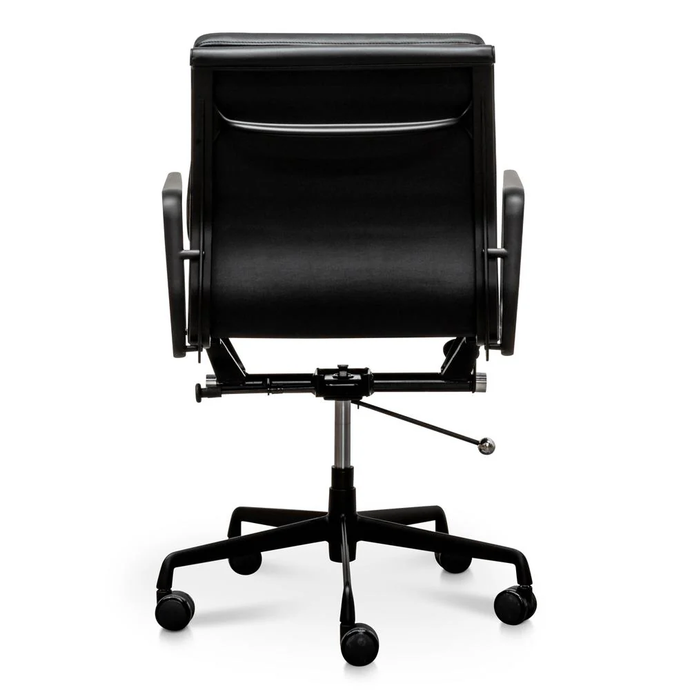 Ashton Low Back Office Chair - Full Black - Image 5