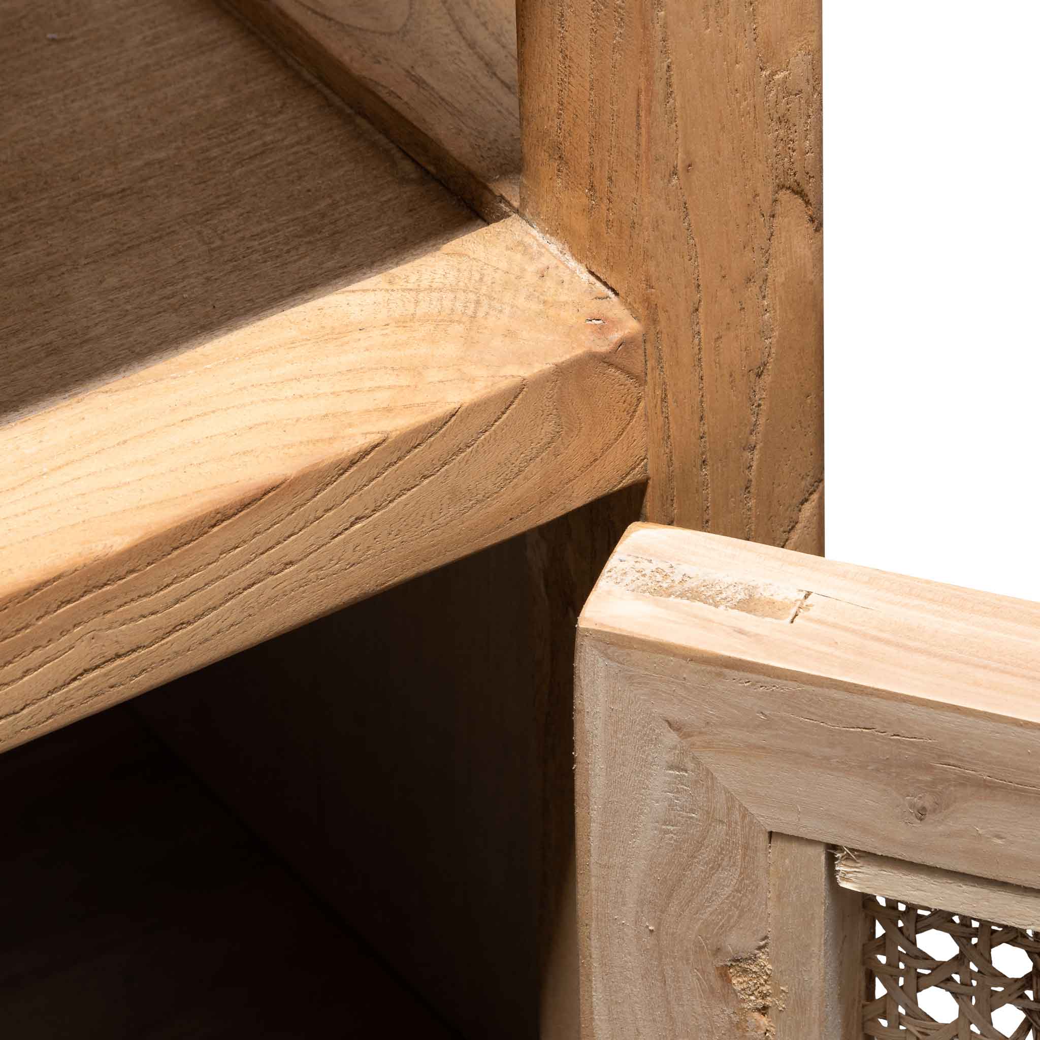 Tapia 1.6m Sideboard Unit - Natural with Rattan Doors - Image 4
