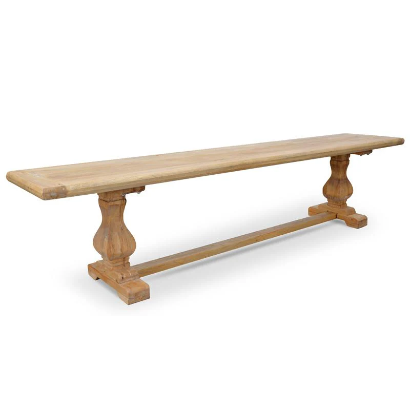 Titan 2m Reclaimed ELM Wood Bench - Natural - Image 3