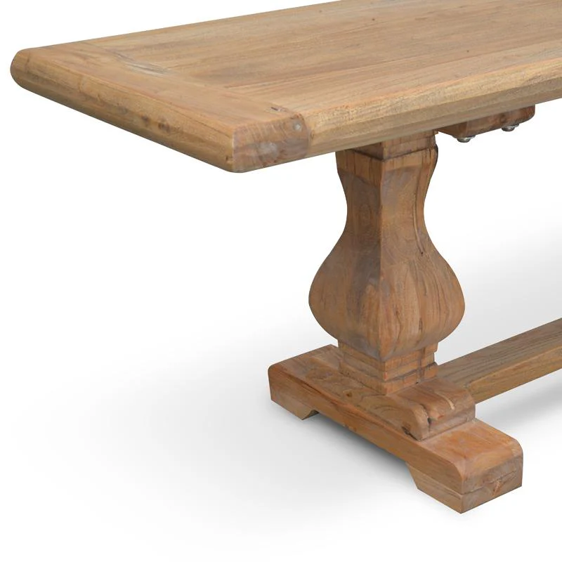 Titan 2m Reclaimed ELM Wood Bench - Natural - Image 5