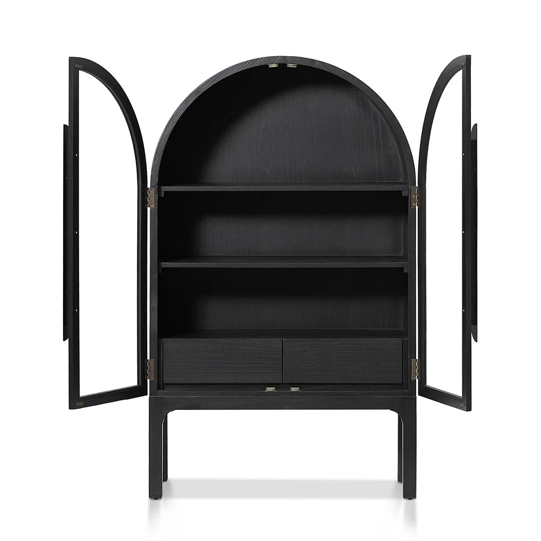 Vinter Glass Cabinet - Full Black - Image 3