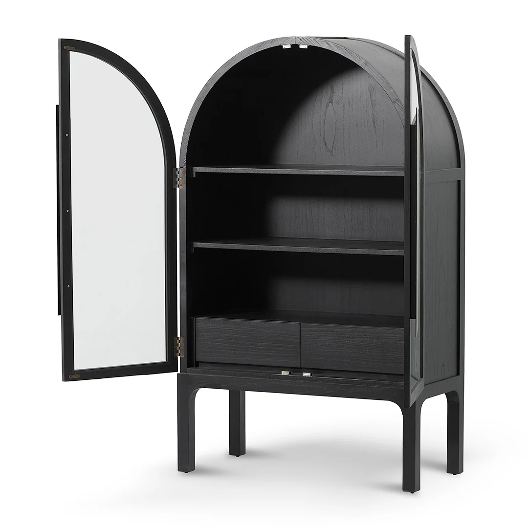 Vinter Glass Cabinet - Full Black - Image 4