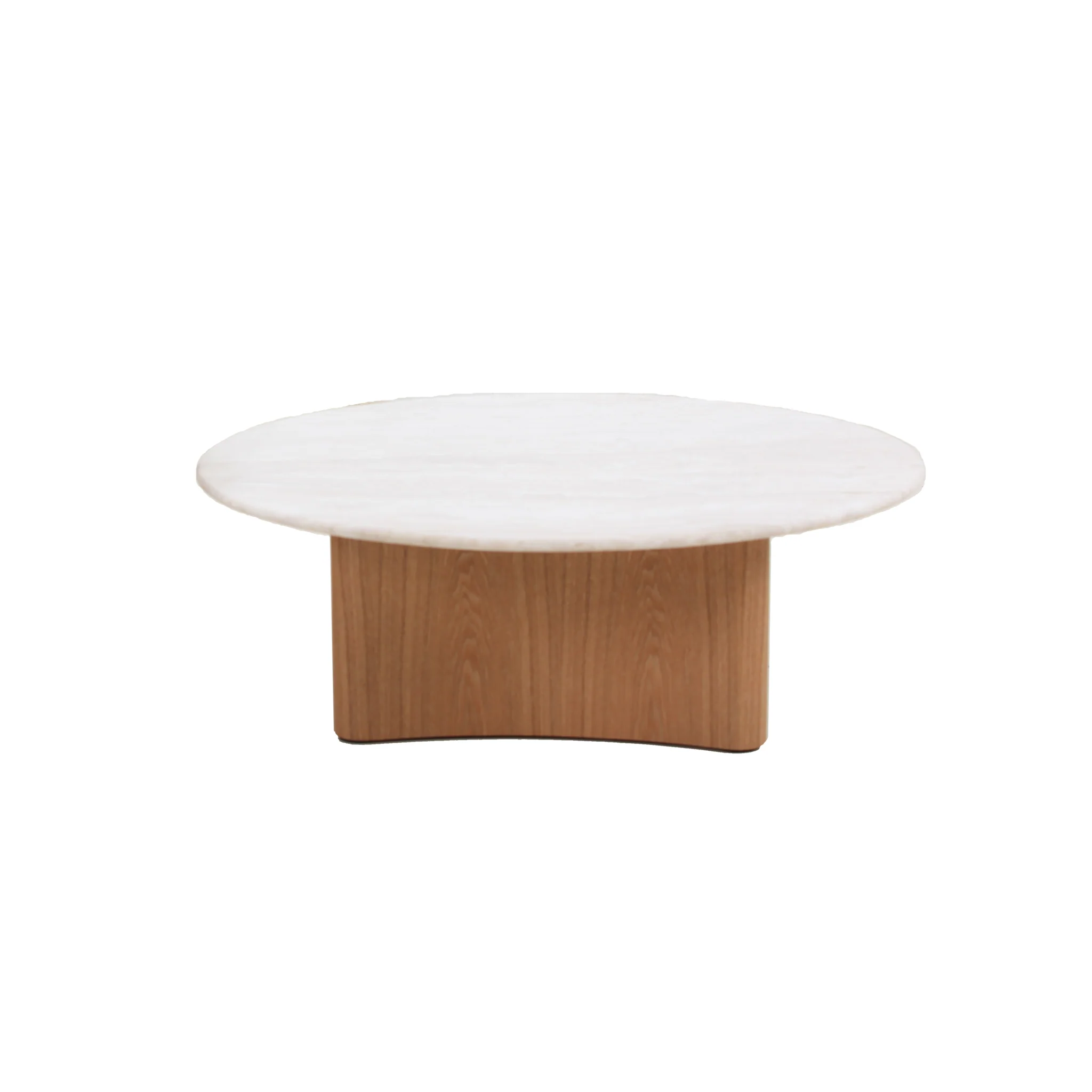 Zafar Nested Travertine Coffee Table - Natural - Image 9