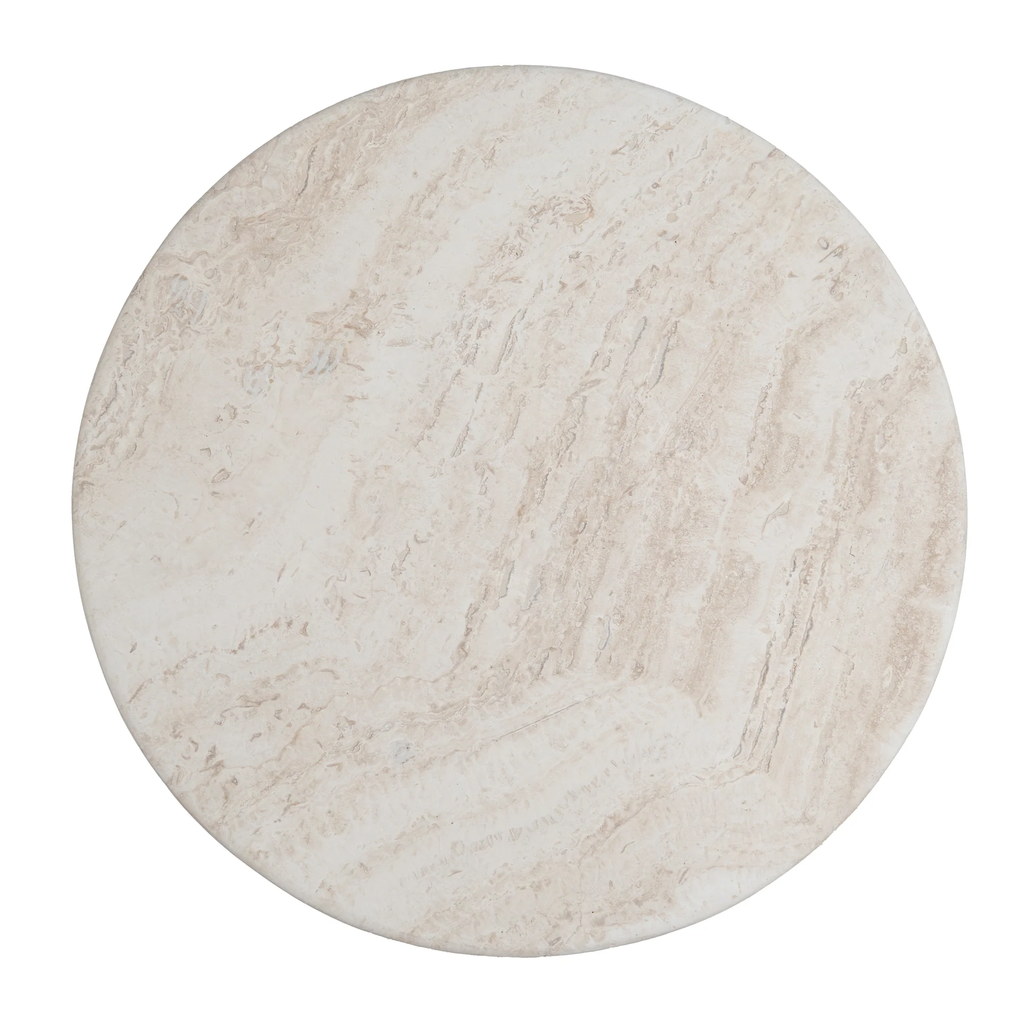 Zafar Nested Travertine Coffee Table - White - Image 11