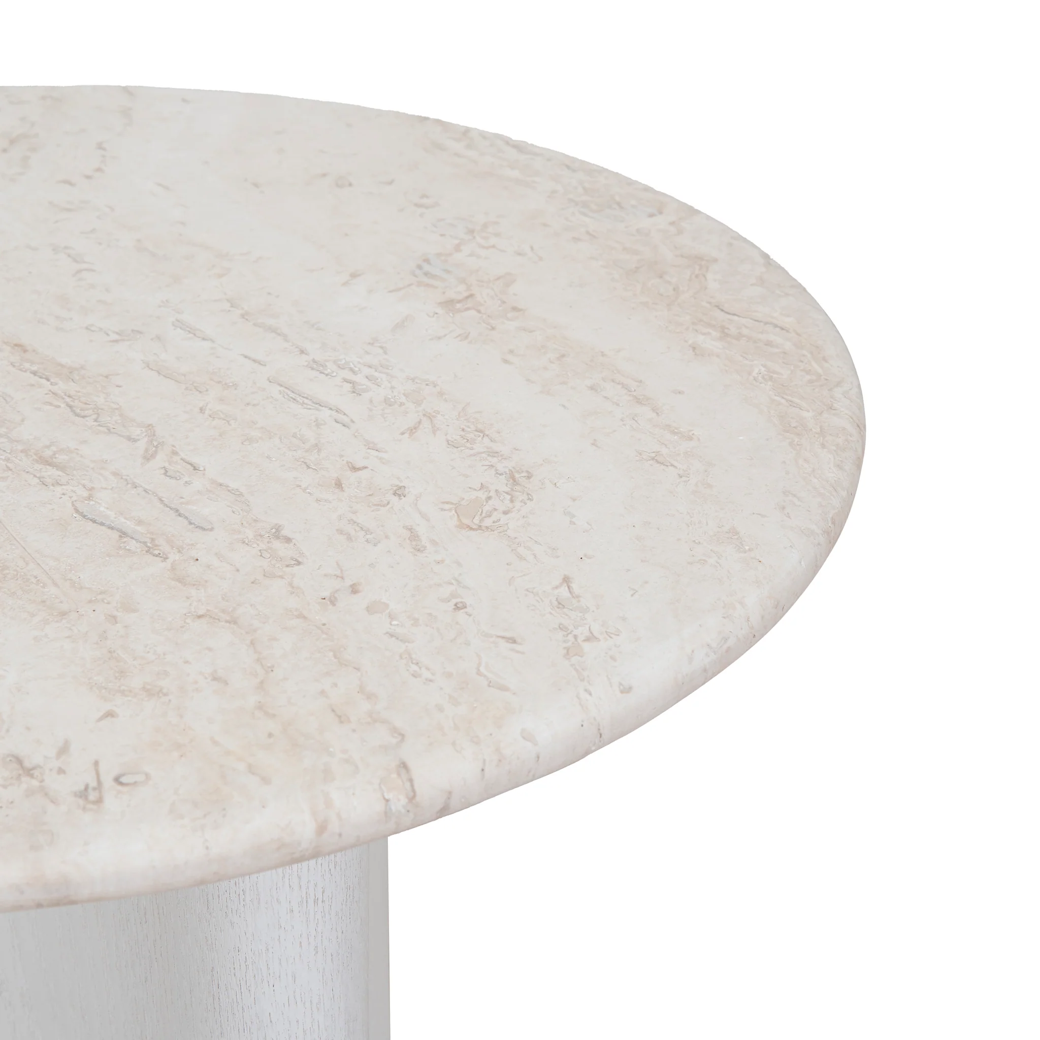 Zafar Nested Travertine Coffee Table - White - Image 18