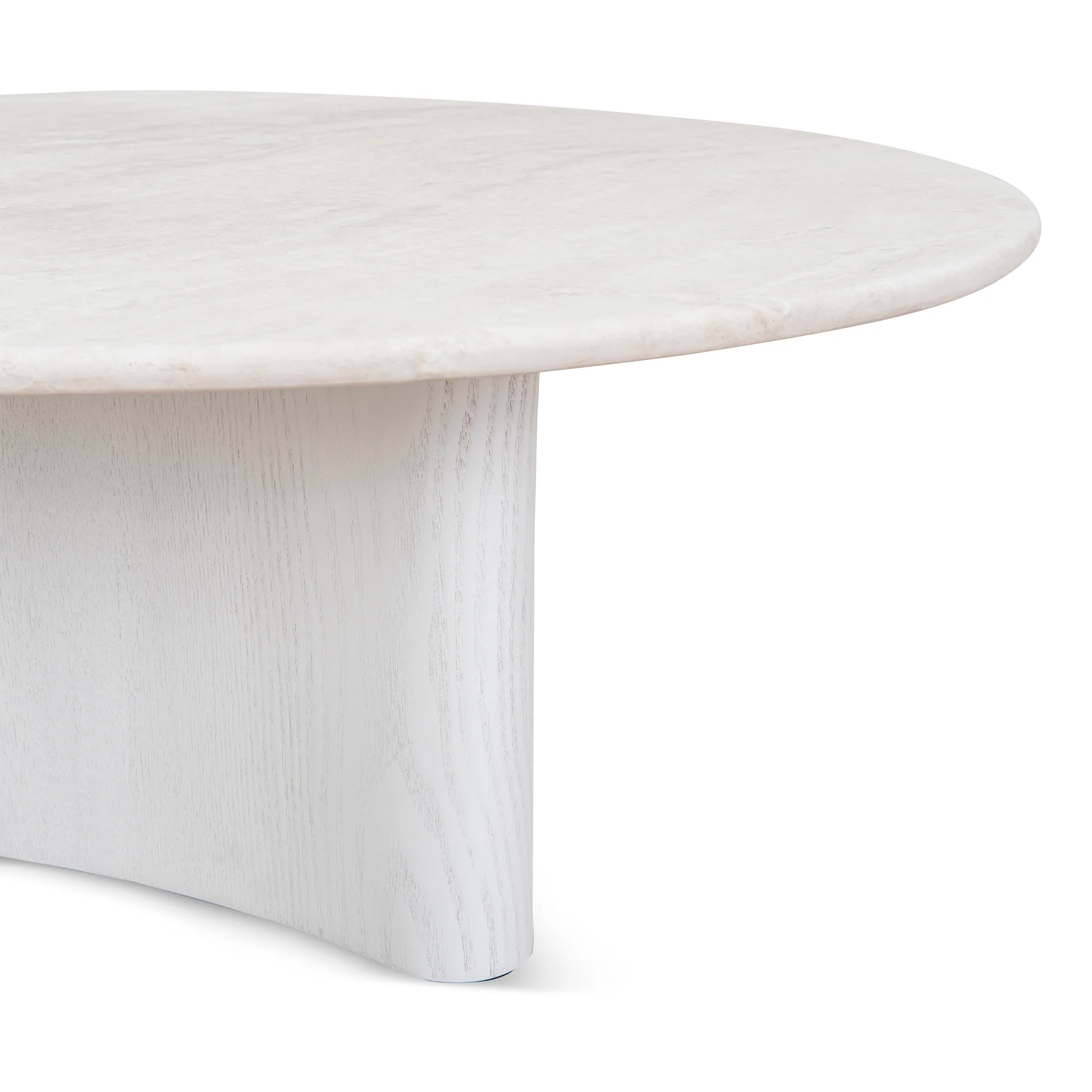 Zafar Nested Travertine Coffee Table - White - Image 22
