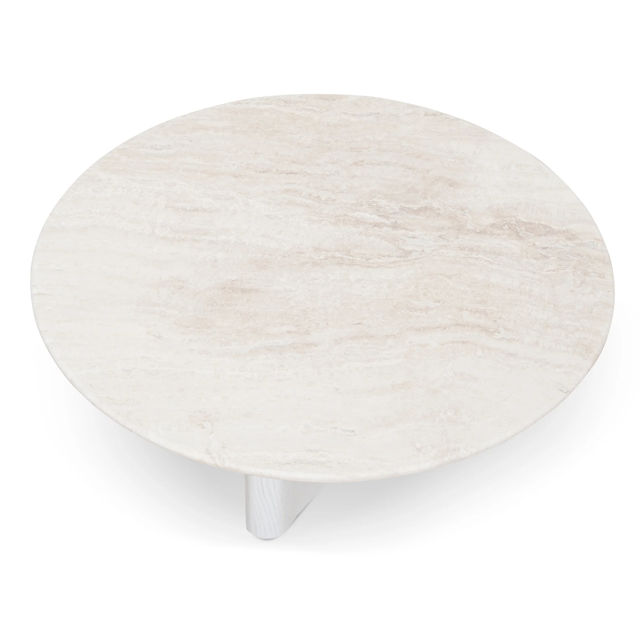 Zafar Nested Travertine Coffee Table - White - Image 4